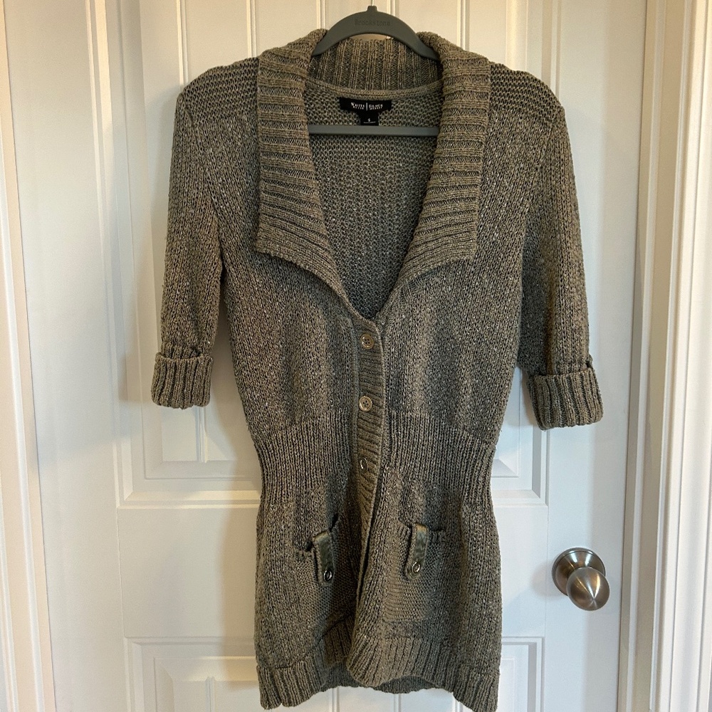 White House Black Market Shawl collar sweater